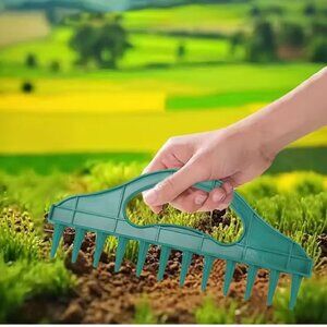 Seed Dibber Spacer Tool 10"L Plastic 12 Holes Square Foot Gardening 7/8" Apart